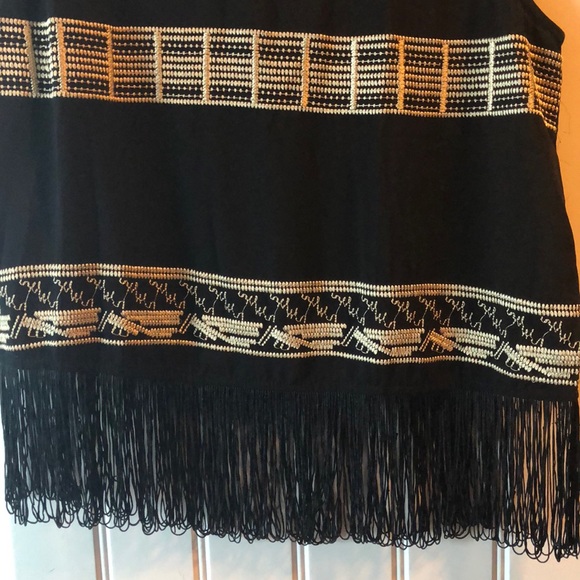 Black fringe top - Picture 3 of 3